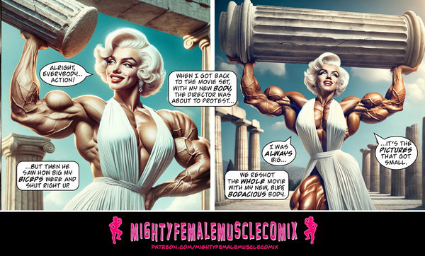 Marilyn Mon-Swole Muscle Goddess