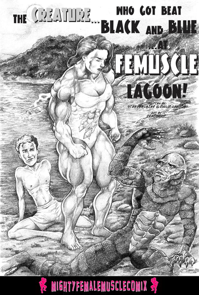 The Creature Who Got Beat Black And Blue At Femuscle Lagoon