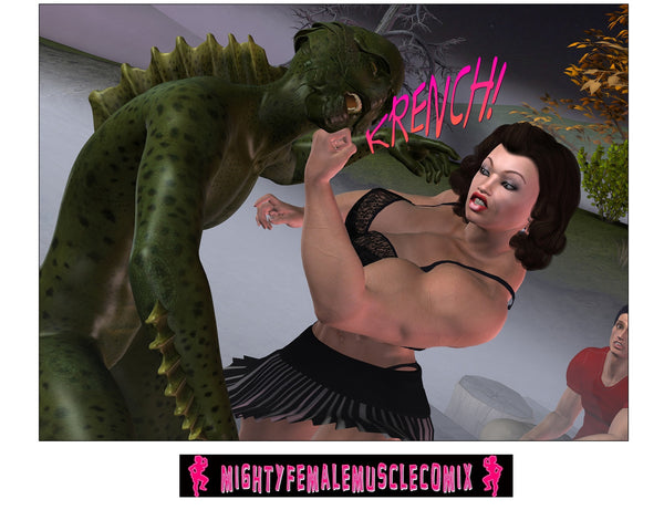 The Creature Who Got a Black Eye at the Lagoon!